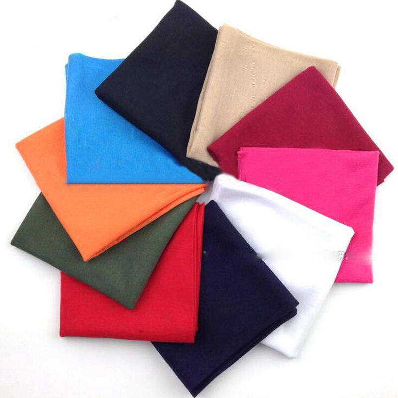 Bandana Blank White - Solid Bandana Scarf Headband Fashion Hiphop