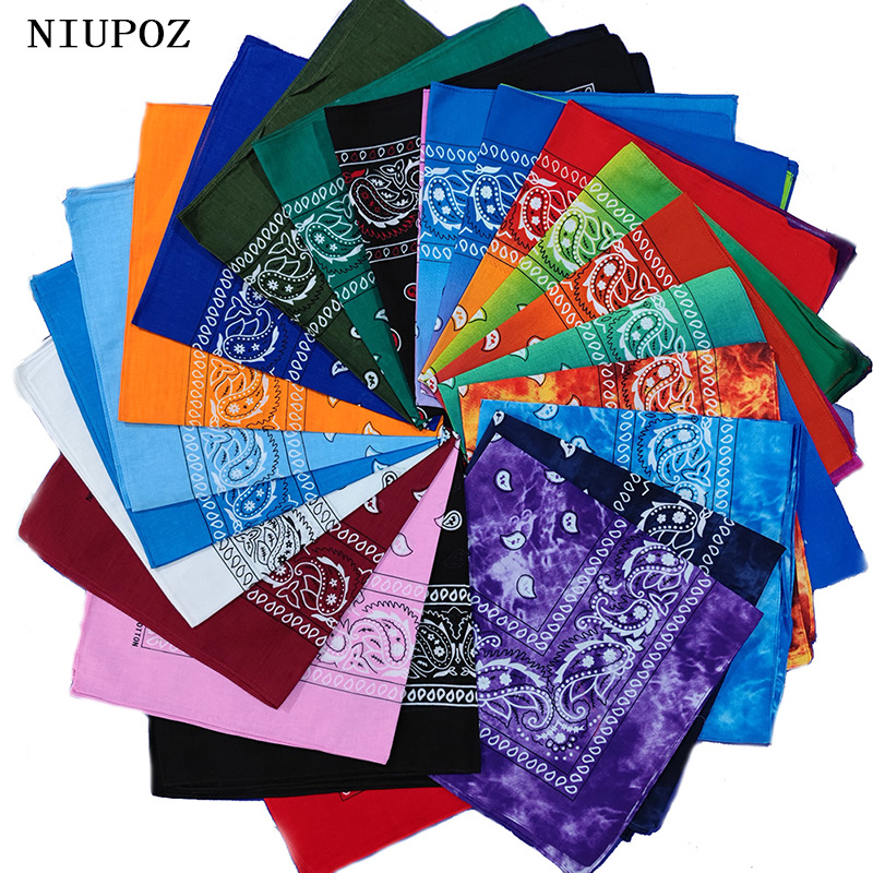 Fashion Unisex Black Paisley H - Bandana Blank White ulasan dan harga