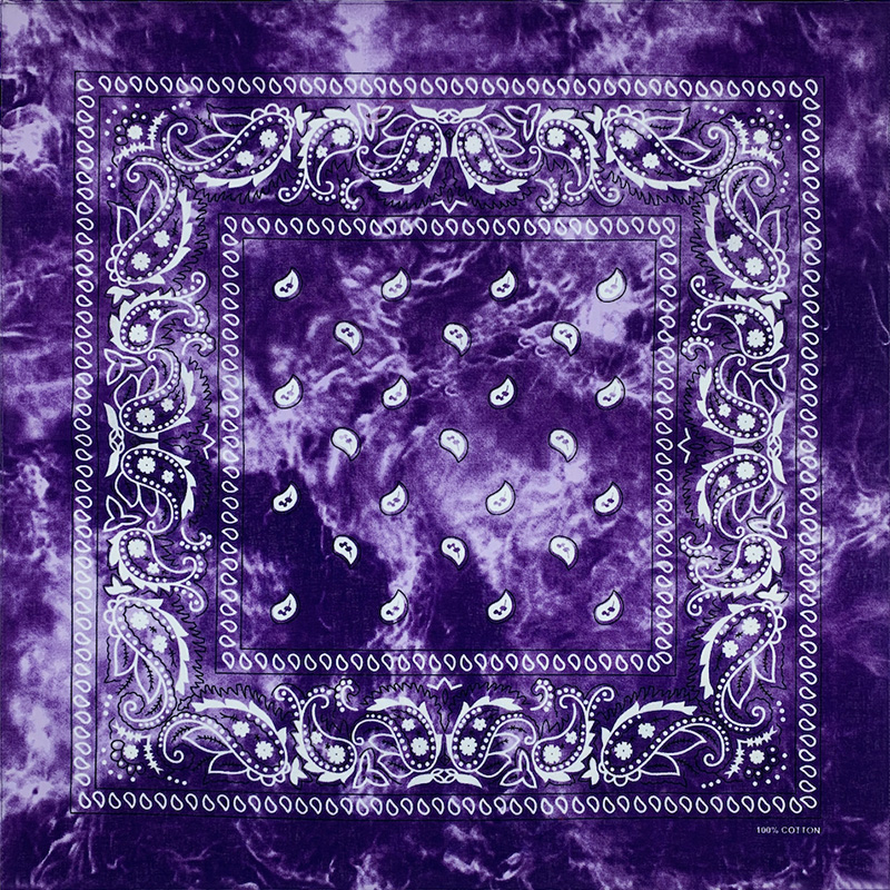 Fashion Unisex Black Paisley H - Bandana Blank White ulasan dan harga