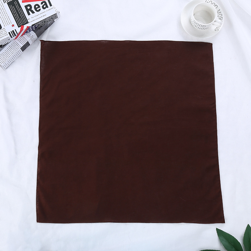 Headscarf Cotton Solid Color R - Bandana Blank White ulasan dan harga
