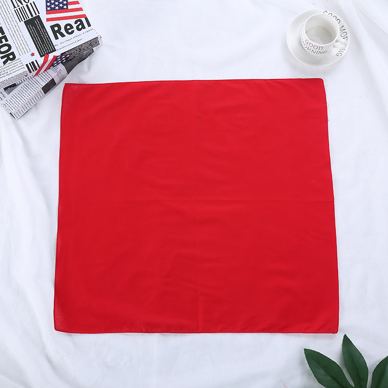 Headscarf Cotton Solid Color R - Bandana Blank White ulasan dan harga