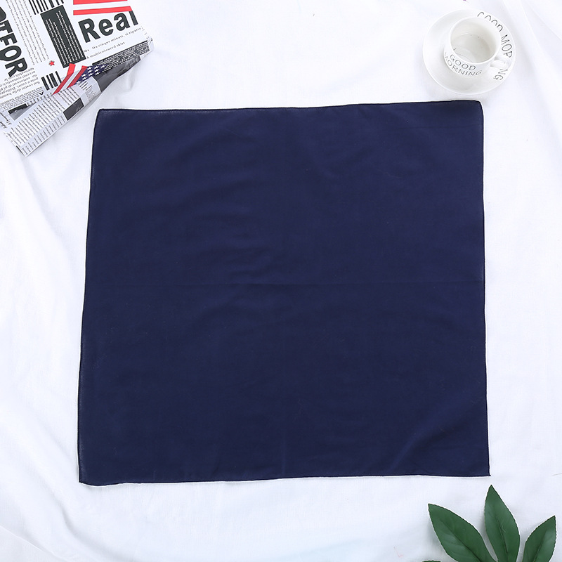 Headscarf Cotton Solid Color R - Bandana Blank White ulasan dan harga