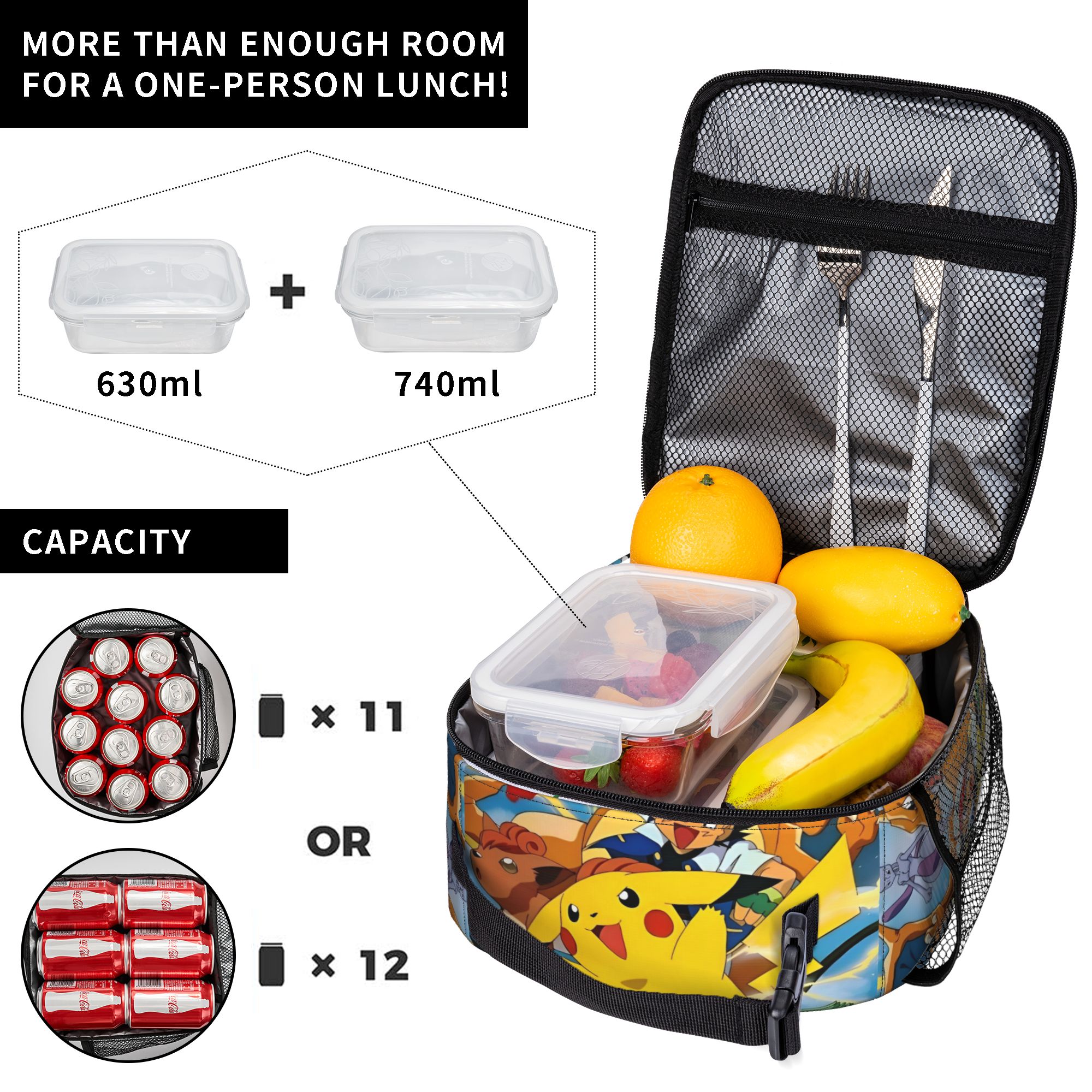 Cute Cartoon Manga Poke-Mon In - Tote Bag Sublimation ulasan dan harga
