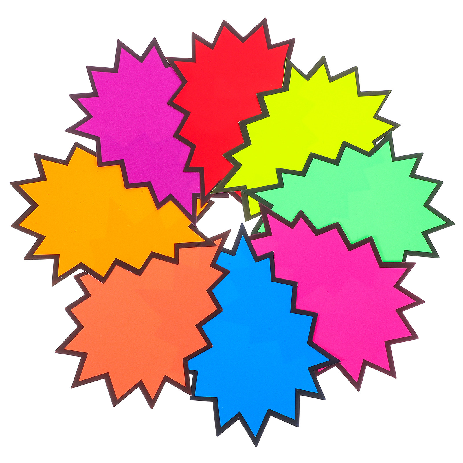 80Pcs Vibrant Fluorescent Burs - Yard Sign Blank ulasan dan harga