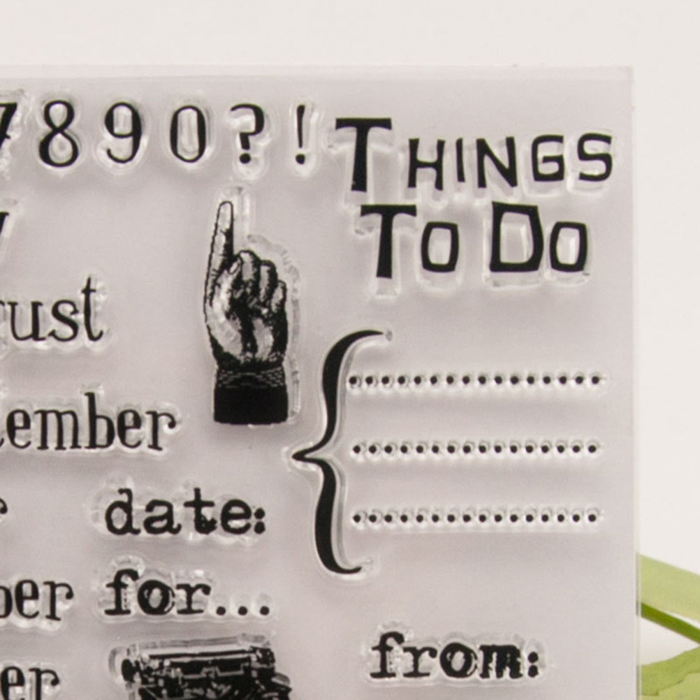 Calendar Date Silicone Stamp C - Photo Acrylic Block ulasan dan harga