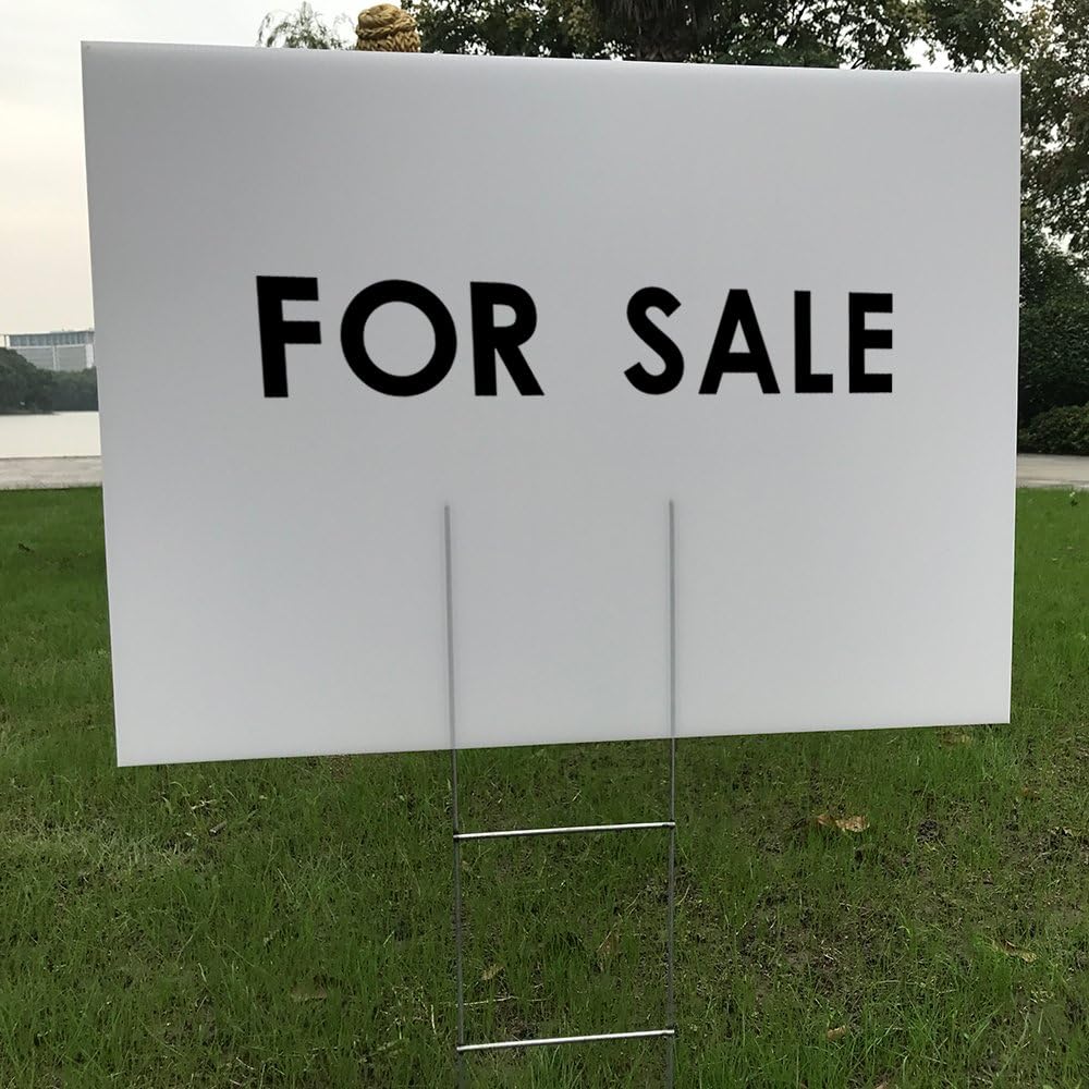 6 Pack 24x18 White Blank Lawn  - Yard Sign Blank ulasan dan harga