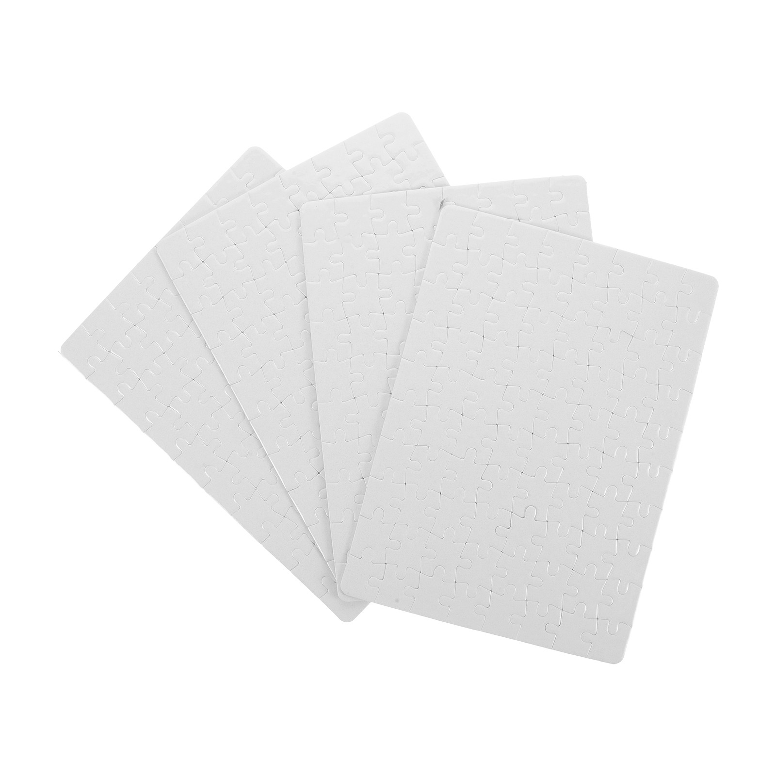 4 Sheets Blank Puzzle Pieces C - Puzzle Blank White ulasan dan harga