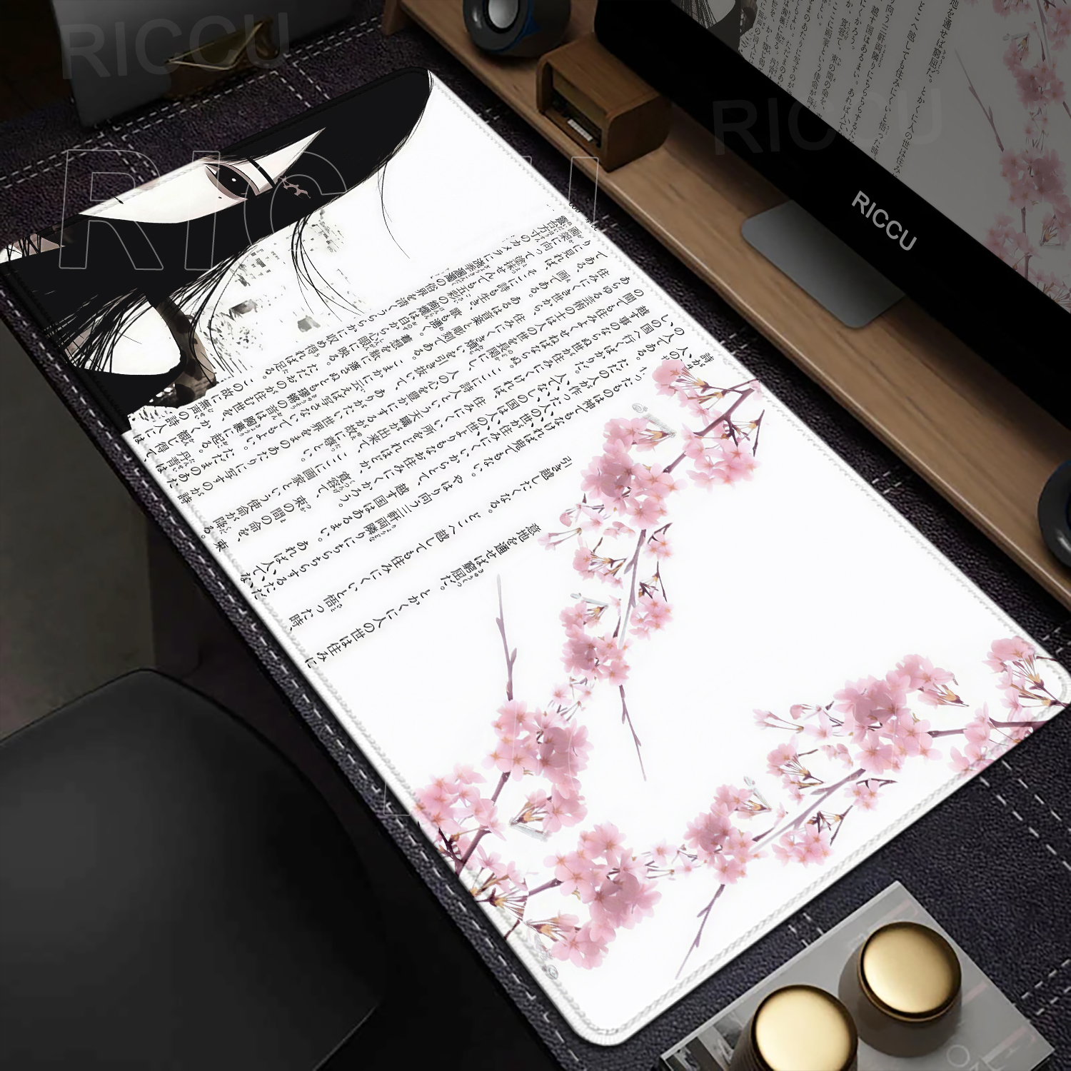Anime Aesthetics Mousepad Blac - Mouse Pad Blank Sublimation ulasan dan harga