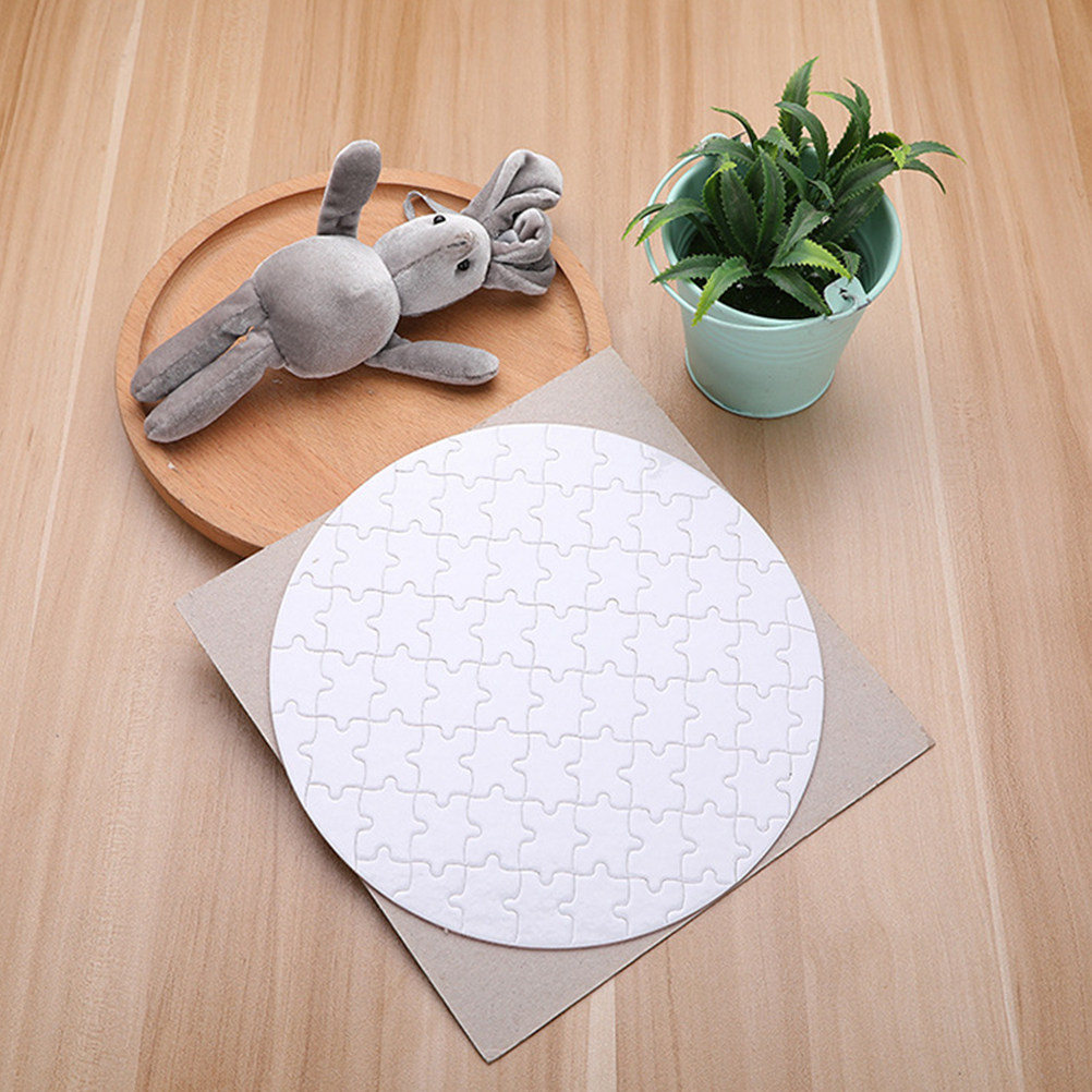4Pcs Blank Sublimation Puzzles - Puzzle Blank White ulasan dan harga