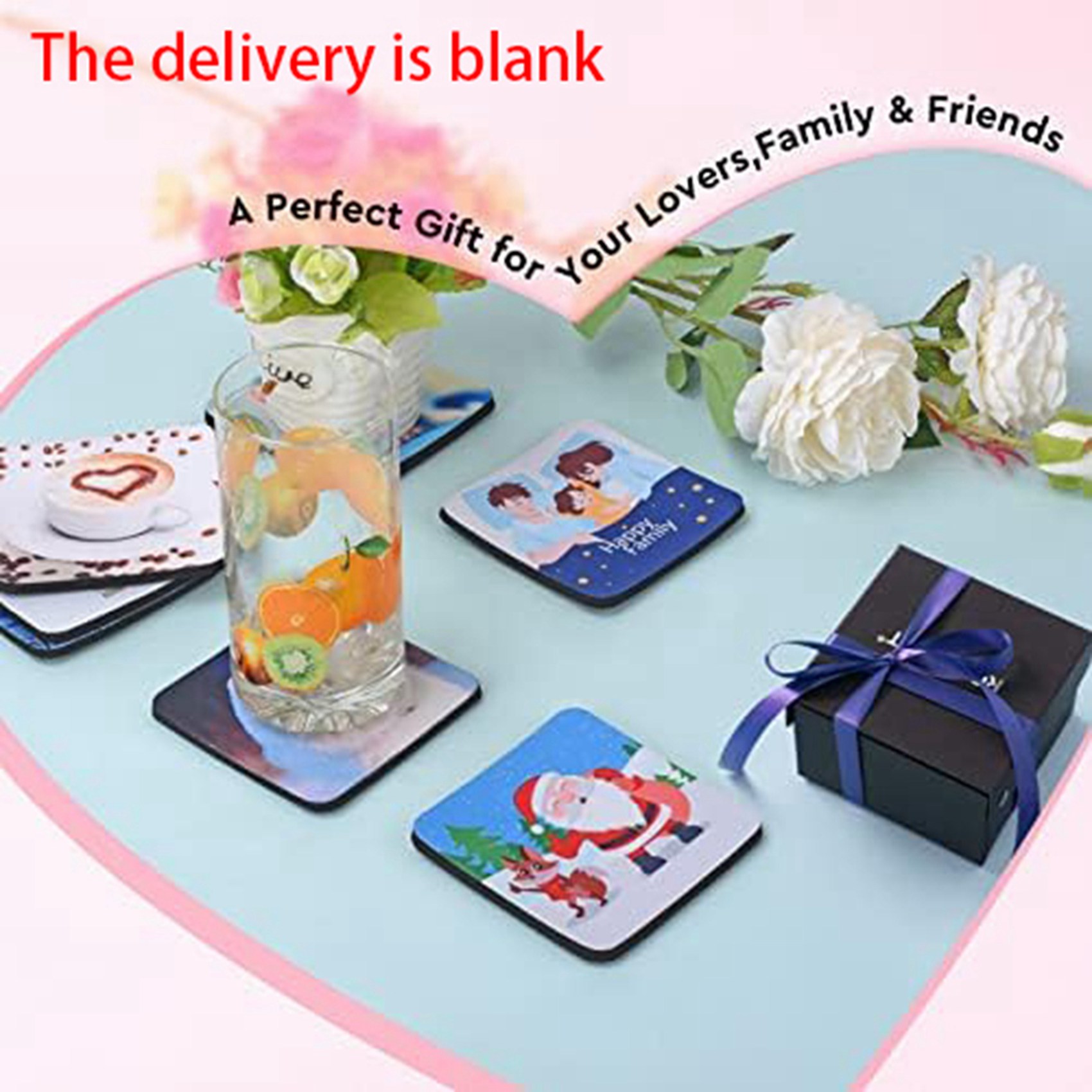 【LAST CHANCE】40PCS Square Subl - Coaster Sublimation Blank ulasan dan harga