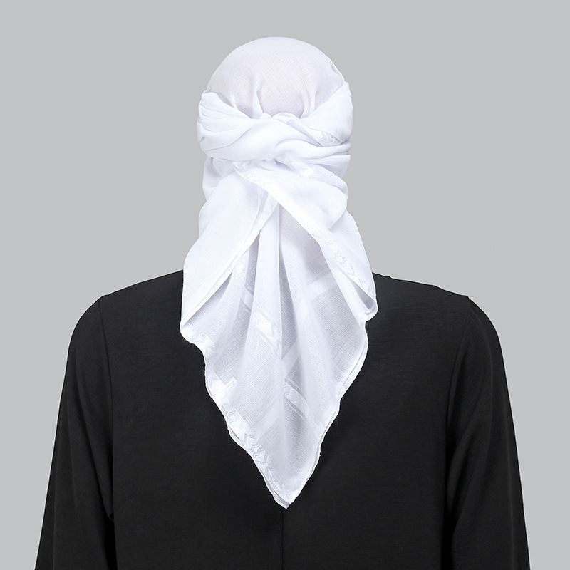 Wholesale 3pcs Set Ethnic Scar - Bandana Blank White ulasan dan harga