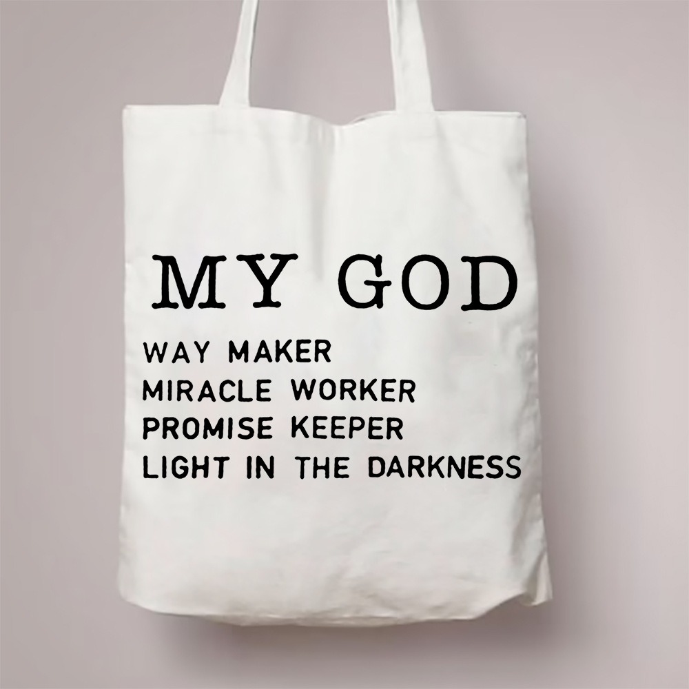 All My Hope Is in Jesus Patter - Tote Bag Sublimation ulasan dan harga