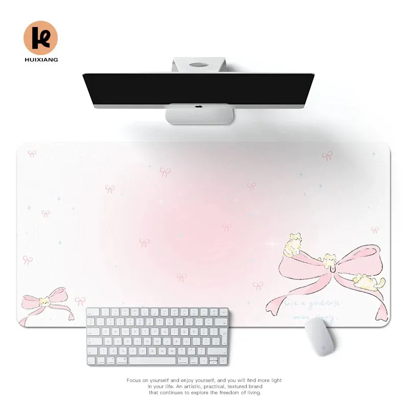 Simple Korean Bow Pu Leather M - Mouse Pad Blank Sublimation ulasan dan harga