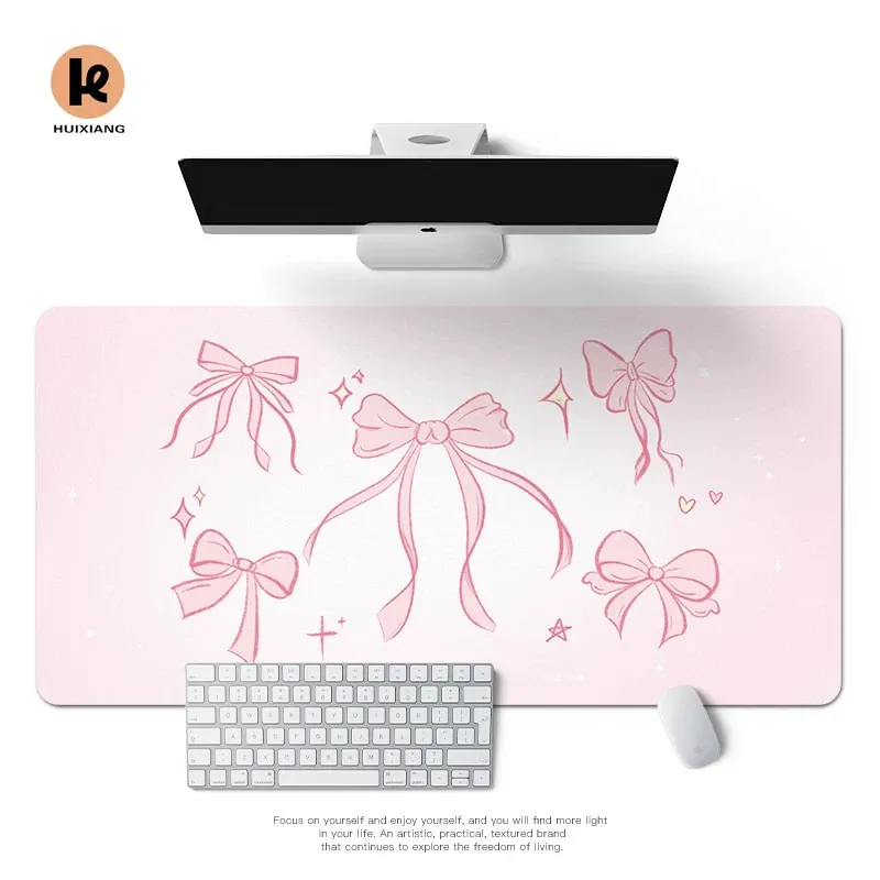 Simple Korean Bow Pu Leather M - Mouse Pad Blank Sublimation ulasan dan harga