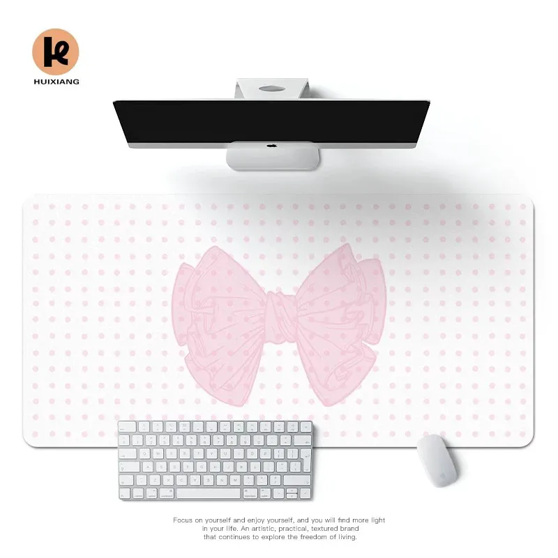 Simple Korean Bow Pu Leather M - Mouse Pad Blank Sublimation ulasan dan harga