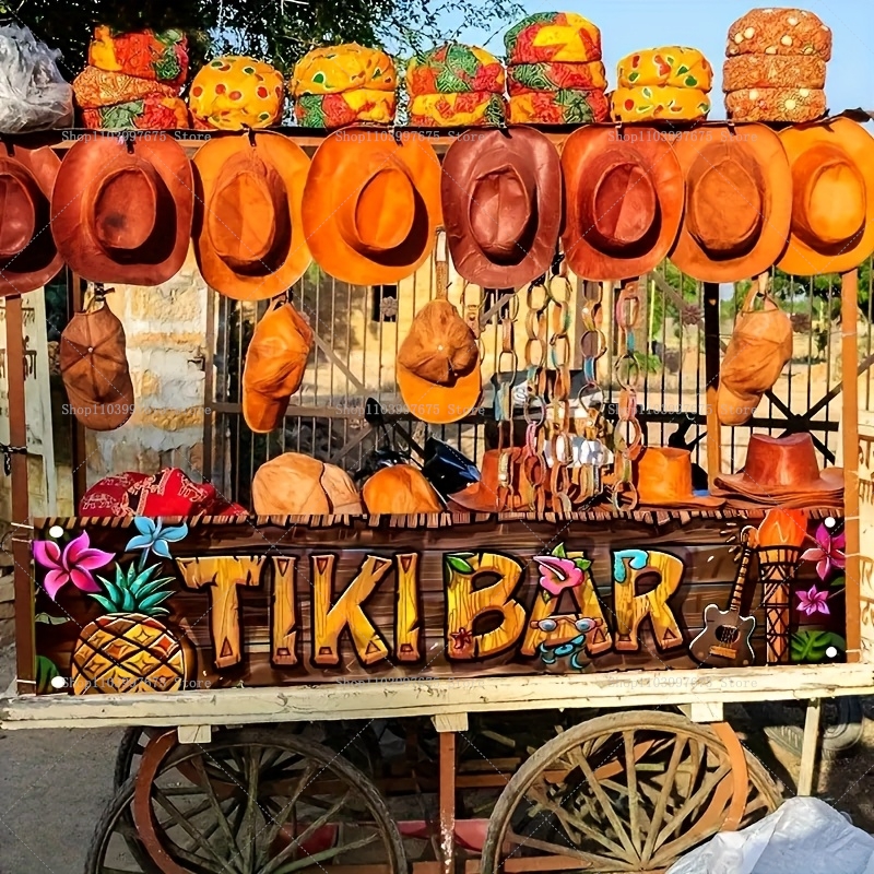 Tiki Bar Banner Tropical Hawai - Yard Sign Blank ulasan dan harga