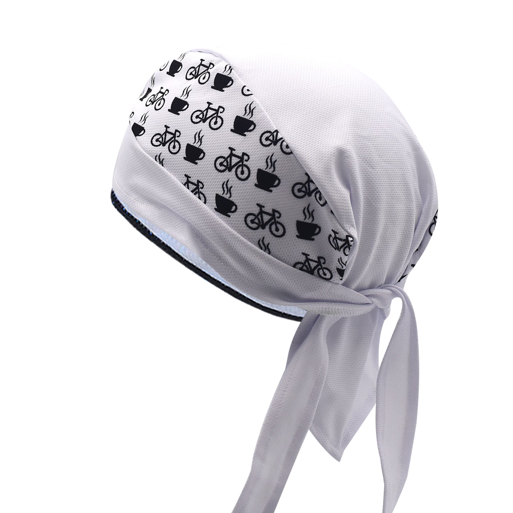Classic Men White Cycling Cap  - Bandana Blank White ulasan dan harga