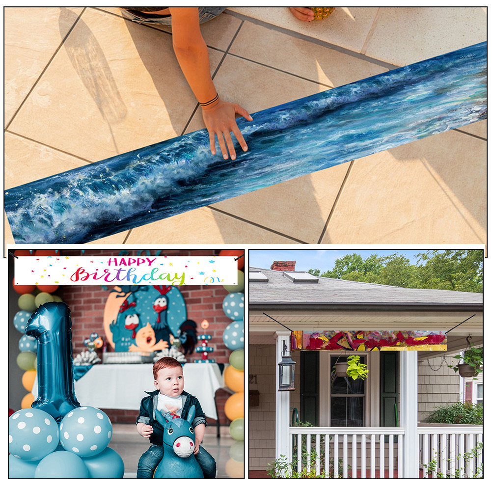 4Pcs 2x6 Feet Customizable Bla - Yard Sign Blank ulasan dan harga