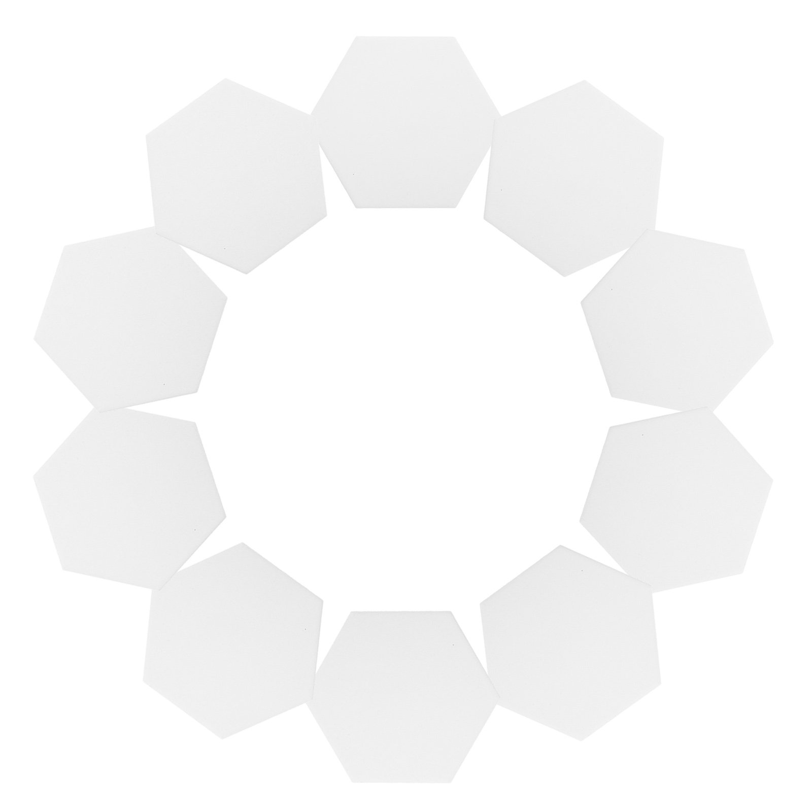 10Set White Hexagonal Ceramic  - Coaster Sublimation Blank ulasan dan harga