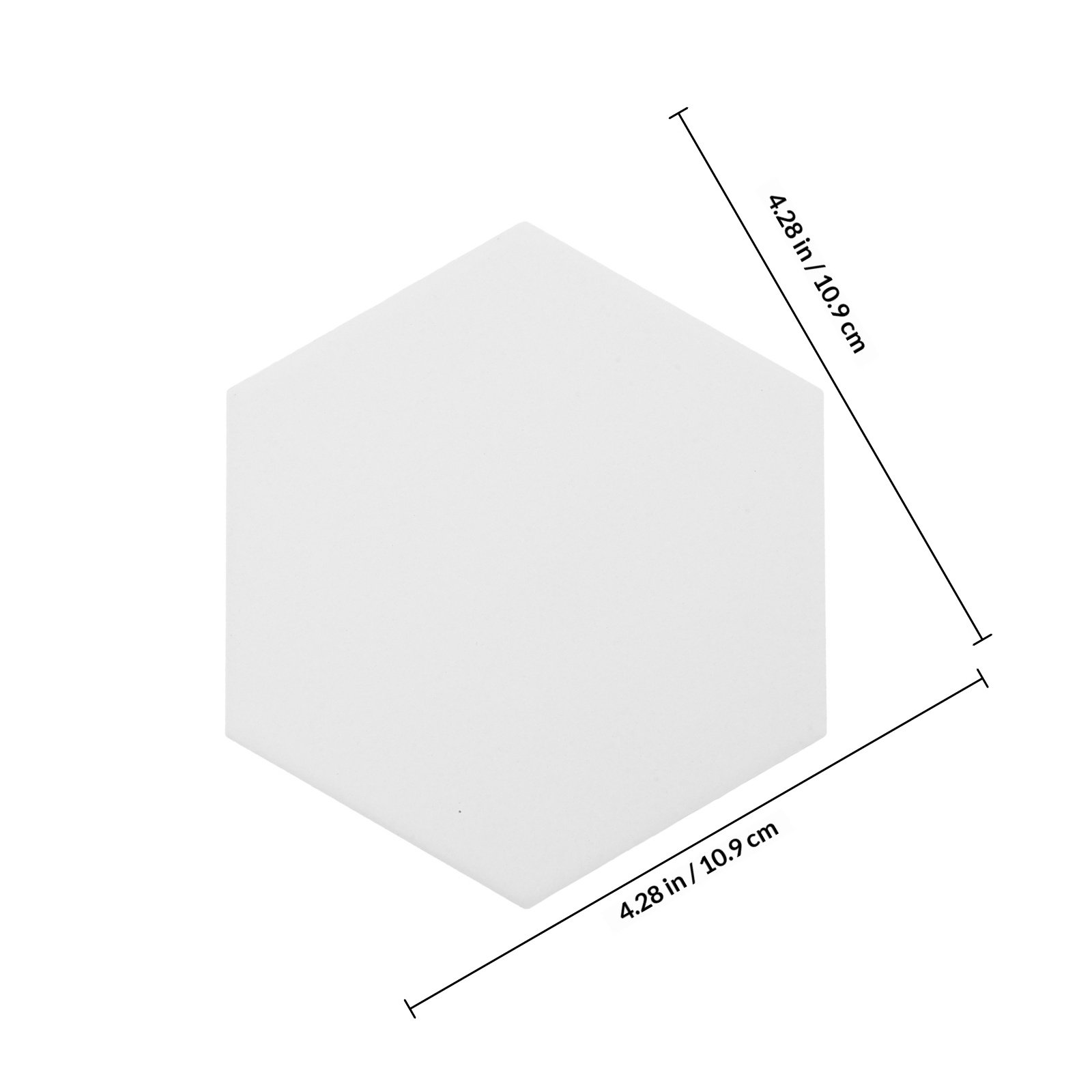 10Set White Hexagonal Ceramic  - Coaster Sublimation Blank ulasan dan harga
