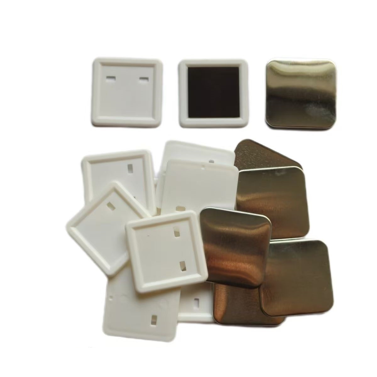 100pcs 50*50mm 2inch Square ma - Button Badge Blank ulasan dan harga